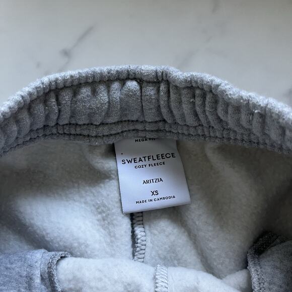 Aritzia Sweatfleece Mega Fit Sweatpants Joggers Size XS Gray Gorpcore Y2K Skater - Picture 3 of 10